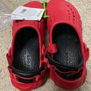 CROCS Kids Red and Black Sandals